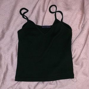 Brandy Melville dark green lorene tank